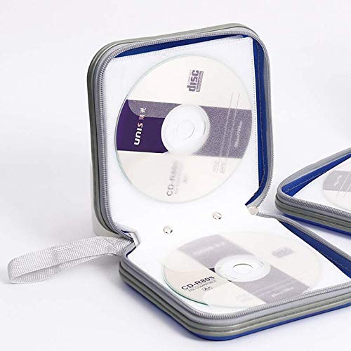 ZYHW Auto Car CD VCD DVD Organizer Square Case Storage Holder Blue