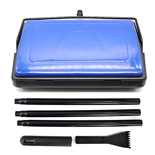 EZ SPARES Quiet Carpet Sweeper, Floor Sweeper with Horsehair Roller