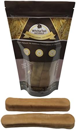 WhiteTail Naturals Himalayan Yak Milk Dog Chews (2 Pack Large) Healthy, Natural Pet Treats | Long, Hard 6 to 7 Inch Sticks for Dental Health