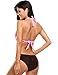 Ekouaer Womens One Piece Swimsuit Cut Out Sexy Monokini V-Neck Bathing Suits Beachwear,Pink,Small