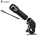 Tyumen Bike Light Ultra Bright Waterproof Bicycle Headlight - Free Tail Light Included - Fits All Bikes, Hybrid, Road, MTB, Easy Install & Quick Release, Black