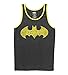 DC Comics Men's Batman Logo Text Fill Graphic Tank Top