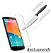[2 Pack] Google Nexus 5 Screen Protector, MaxTeck 0.26mm 9H Tempered Shatterproof Glass Screen Protector Anti-Shatter Film for Google Nexus 5, 100% Touch Accurate - Lifetime Warranty