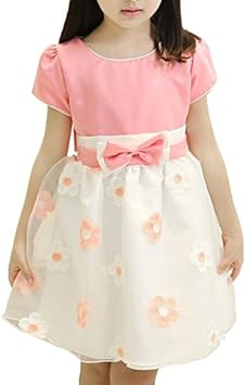 Amazon Co Jp G G Max キッズ ジュニア 半袖 チュチュ プリンセス 花柄 ドレス ワンピース バイカラー リボン レッド ピンク 子供 服 女の子 女児 ティーンズ ガールズ ピアノ 発表会 フォーマル 結婚式 衣装 コスチューム コスプレ お宮参り ピンク 130cm スポーツ