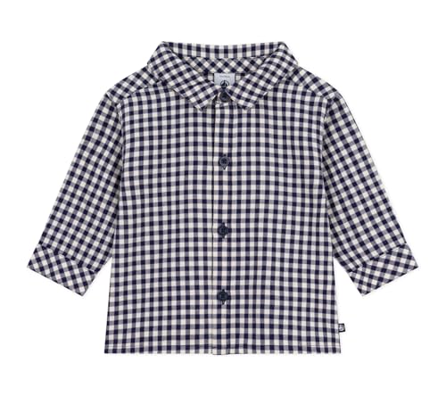 Petit Bateau Chemise bébé en Flanelle à Carreaux