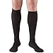 Truform Compression Socks, 30-40 mmHg, Men's Dress Socks, Knee High Over Calf Length, Black, X-Large