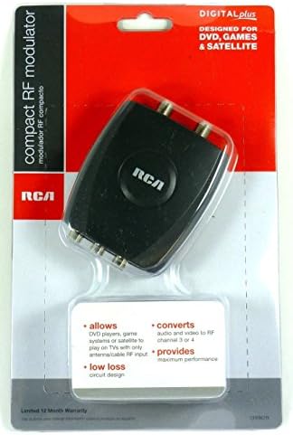 Esaska(TM) CRF907R RCA Compact RF Video Modulator for DVD to Old TV