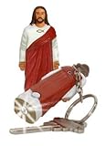 Jesus Christ Figure Flashlight Keychain Religious Ichthys Fish