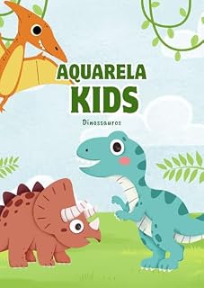 Livro AQUARELA KIDS: DINOSSAUROS