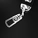 Kaolele Single Car Key Chain Suit for KIA Forte Optima Rio Sedona Sorento Soul Sportage Key Chain Key Ring Family Present for Man (Silvery)