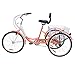 DoCred Adult Tricycle Trike 7 Speed Three-Wheeled Bike, 26 Inch Adult Tricycles Cruiser Bikes w/Low Step-Through Aluminum Frame Wide Handlebarthumb 2