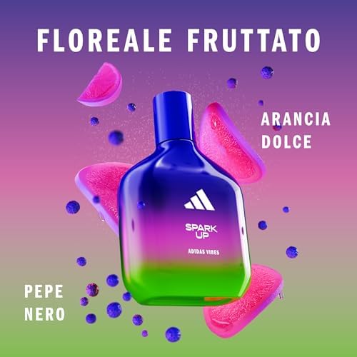 Vibes Spark Up Eau de Parfum, per Tutti, Energizzante e Intrigante, Profumo a Lunga Durata, Arancia Dolce e Pepe Nero 100 ml