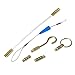 ezitown Fiberglass Fish Tape Kit Connectable Cable Puller Diameter 5mm 33 FT Connector Thread M4 Pull Push Electrical Wire Rods with Hook and Eye