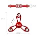 EZOON Fidget Spinner Metal Finger Toys Aluminum Hand Spinner Replaceable Bearing CPSC Certified EDC ADHD Focus Toy Kids Adults (RED-1)