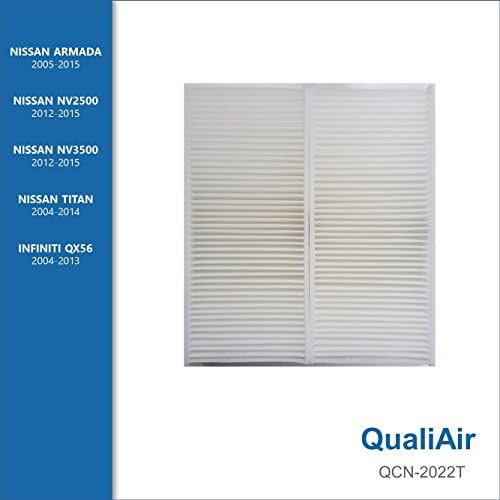QualiAir QCN-2022T, Cabin Air Filter for Nissan, Infiniti (1Pack)