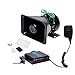 V-SEK 100W Police Fire Fighter Car Truck Siren 6 Tone PA System Electronic Emergency Sound Kits Vehicle Warning Siren-Speaker PA System Set w/ Handheld Microphone