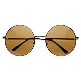 zeroUV - Super Large Oversized Metal Round Circle Sunglasses