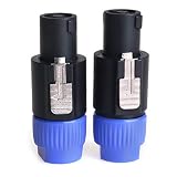 NANYI NL4FC speakon cable amplifier connector, Audio Speaker Plug Twist Lock 4 Pole Speaker Plug compatible with Neutrik Speakon NL4FC, NL4FX, NLT4X, NL2FC - 2 PACK