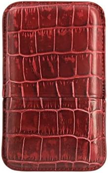 Recife siam red 6 cigarillos case
