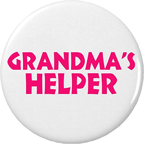BLUE Grandma's Helper 1.25' Pinback Button Pin