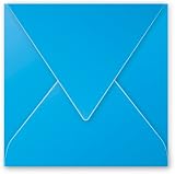 Clairefontaine 5558C Pack of 20 Gummed Envelopes 14x14cm Pollen Blue view 4