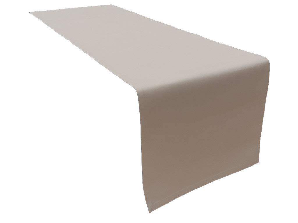 Lemos Home Cotton Table Runner Table Cloth, Table Cloth. Wide (Grey)