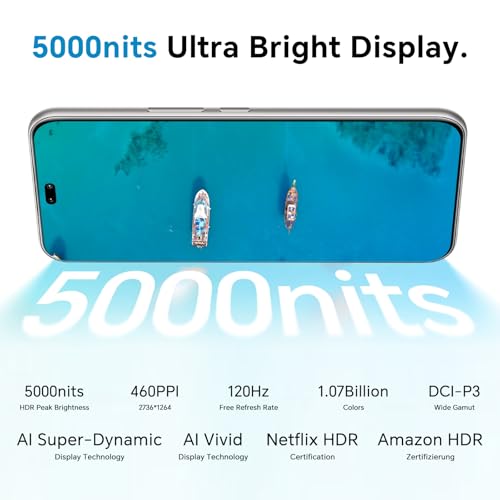 Honor 400 5G Smartphone, 8GB 256GB, Ultra-Clear AI Camera 200 Mpixels, 6.55 inch AMOLED Display 120Hz, Snapdragon 7 Gen 3, 5170mAh, IP65, Dual SIM, NFC, Android 15, No Charger, Black