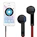 Parkido 3 Pack In-Ear Wired Earbuds with Microphone Earphones Stereo Sound Earbud Headphones for iOS, Android, Windows, iPhone, iPad Black+Red
