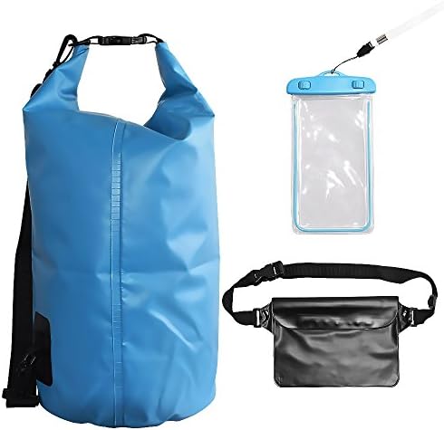 Compression Sack Waterproof Phone Case,YALUYA Roll Top Closure Detachable Shoulder Straps,Rafting, Boating,Kayaking, Snowboarding