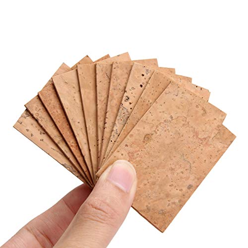 LDCRE 10pcs Soprano Tenor Sax Saxophone Clarinet Joint Natural Neck Cork Sheet Natural Kit