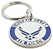 EEC, Inc. US Air Force Logo Keychain Patriotic Key Ring Military Gift Men Women Veterans, Blue, 1 1/2