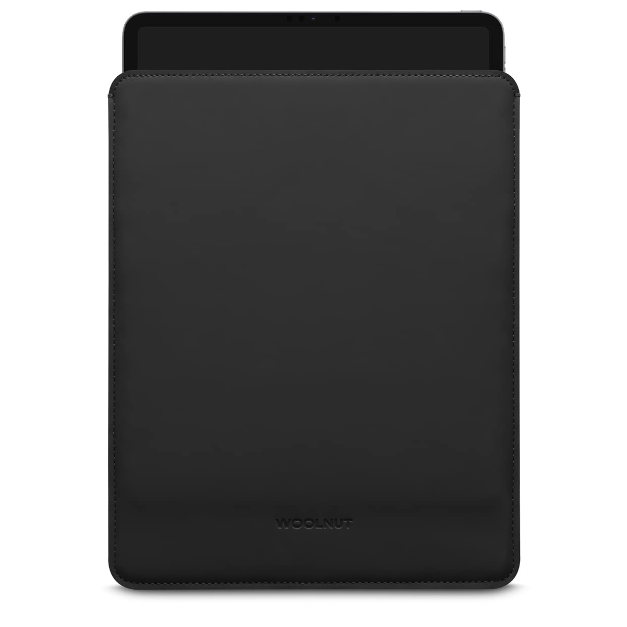 WOOLNUT Matte PU Sleeve Cover Case for iPad Pro 13 inch & iPad Air 13 - Black, with Perfect tailor-made fit / iPad Pro 12.9 Case with iPad Air 13(M4, 2024) Compatibility
