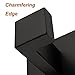 Nolimas Matte Black Towel Coat Hook Stainless Steel Bathroom Clothes Cabinet Closet Sponges Hook Wall Mounted Square Kitchen Heavy Duty Door Hanger 1 Pack