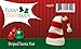 Funny Party Hats Christmas Candy Holiday Theme Santa Hats (Red and White)
