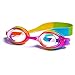 Kids Swim Goggles Waterproof Swimming Goggles Kids Child Goggles Glasses With Clear Wide Vision Anti Fog UVA/UVB Protection and No Leak Soft Silicone Gasket for Girls Children primary