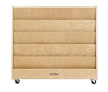 ECR4Kids Birch Hardwood Double-Sided Book Display, 19