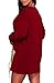 FOXRED Women's Round Neck Long Sleeve Cartoon Printed Loose Tunic Long Shirt