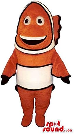 SPOTSOUND Finding Nemo Movie Character Orange Clownfish Dory Fish Mascot US