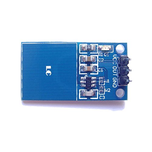 5pcs TTP223 Touch Sensor Module Capacitive Digital Touchpad Detector with LED Status Indicator and Straight Pins Alternative for Keypads and Push Button Keys from Optimus Electric