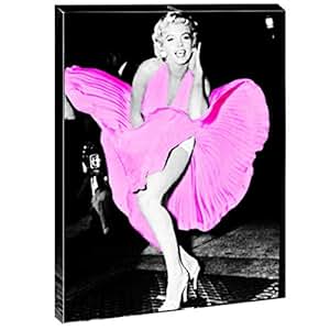 Amazon.com: Marilyn Monroe Canvas Print Wall Art - Wearing Purple Dress