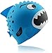 STARTSMART Kids Fun Silicone Swim Cap for Boys and Girls - Sharks & Minnows by Start Smart (Blue)