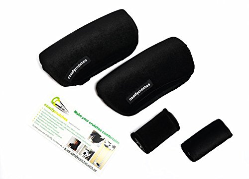 Comfy Crutches Premium Crutch Pads For Crutches-#1 Crutch Pad In Australia.Ultra Padded Cushions For Crutches Making Crutches Comfortabl,Fits Kids And Adult Crutches, Contains Padded Handgrips