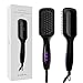 Ionic Hair Straightener Brush, GLAMFIELDS Electrical Heated Irons Hair Straightening with Faster Heating, MCH Ceramic Technology, Auto Temperature Lock, Anti Scald, Heat Resistant Glove