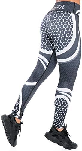 Hunnifit Premium Printed Workout Leggings for Women Gym Tights Yoga Pants in Many Styles