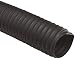 Flexadux T-7 Thermoplastic Rubber Duct Hose, Black, 6" ID, 0.030" Wall, 25' Length
