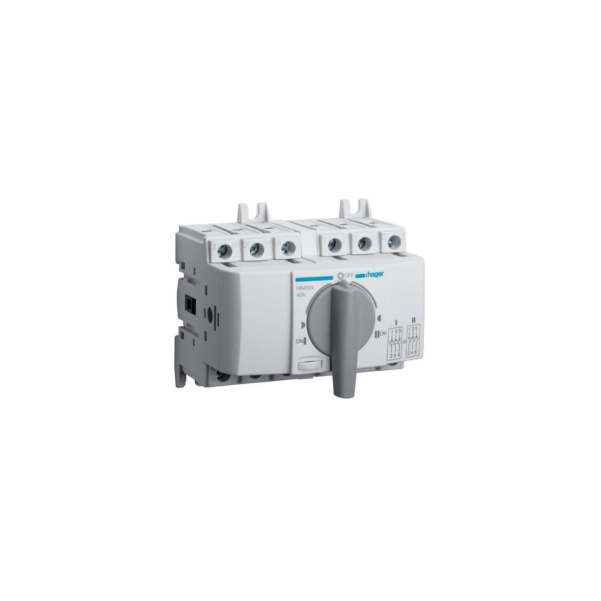 Hager HIM304 Load Switch 3P 40 A, White