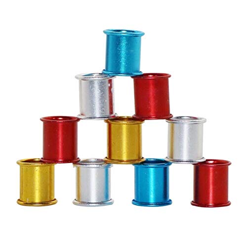 DH-LINK Aluminium Geflügelbeinbänder, 8 mm, Gold, 200 Stück für verschiedene Vögel – Bild 6
