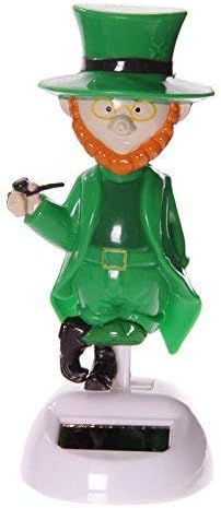 Puckator Novelty Leprechaun Solar Pal, Home Office Table Desk Dashboard Car Decor Decoration, Gift Ideas