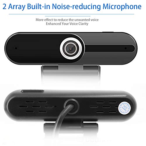 1080P Webcam with Microphone, Laptop Computer HD Video Conference Camera W2A Webcam for Streaming PC Gaming with Stand