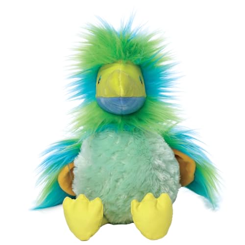 Manhattan Toy Silly Birds Pistachio 8.5" Stuffed Animal Multicolored Plush Bird Toy for Kids